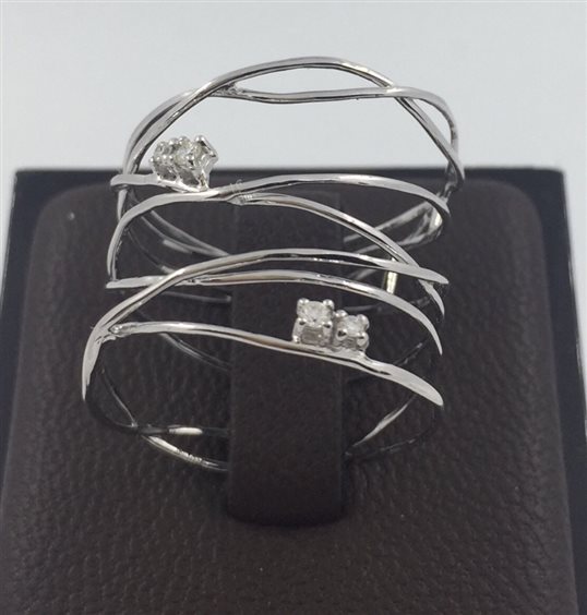 Anello Donna Oro Donna in Oro bianco Diamante 0.05 Ct DFAF3439.005-15 - DFAF3439.005-15